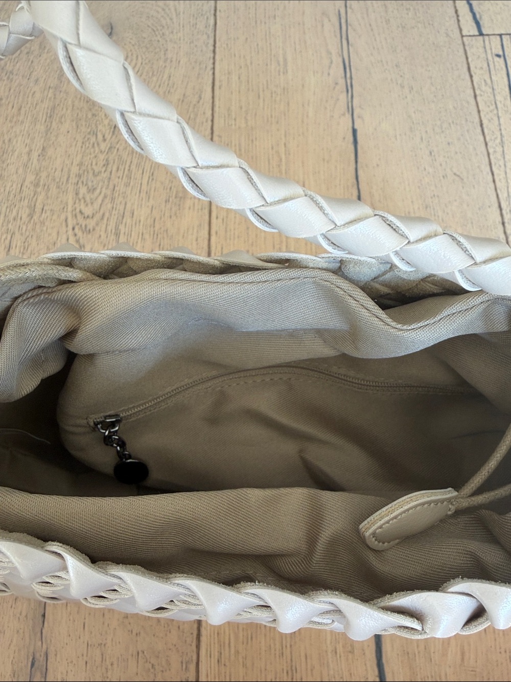 Anthropologie Braided Woven Shoulder Bag in Beige - Picture 5 of 7